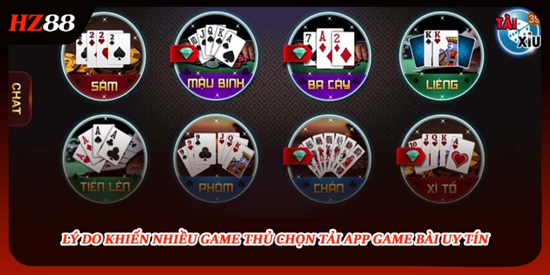 Lý do khiến nhiều game thủ chọn tải app game bài 