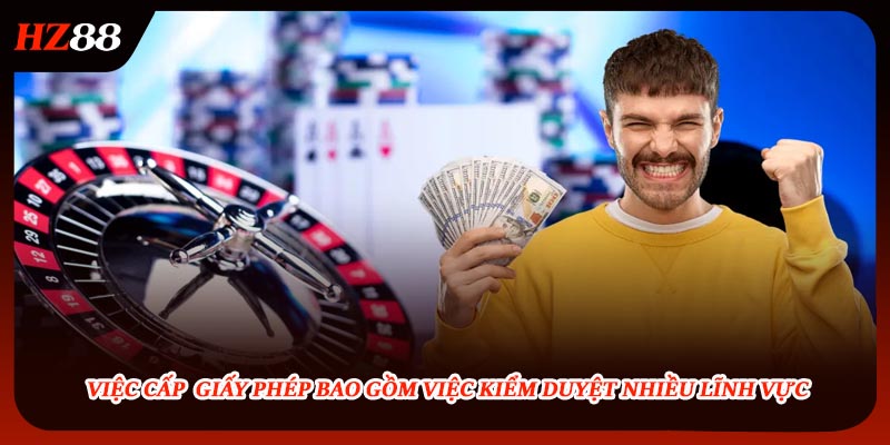 Giấy phép hoạt động HZ88 được kiểm duyệt nhiều lĩnh vực